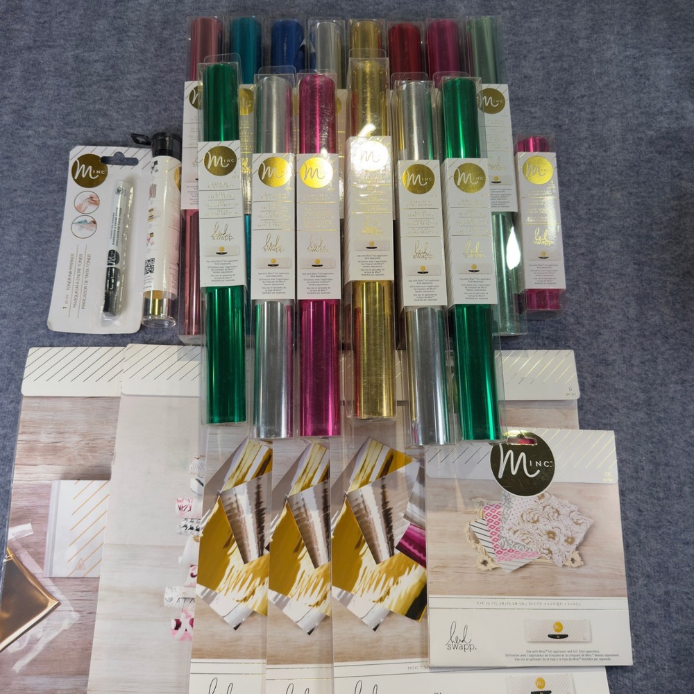 Heidi Swapp Minc Foil Accessory Lot Paper Transfer Folders Toner Pen